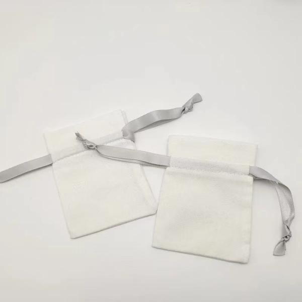 Gold Foil Drawstring Gift Pouches Shipping Jewelry Packaging Bag With Logo