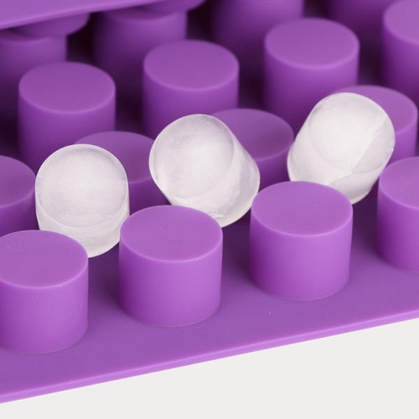 88 Holes Silica Gel Ice Cube Molds Purple Baking Chocolate Molds