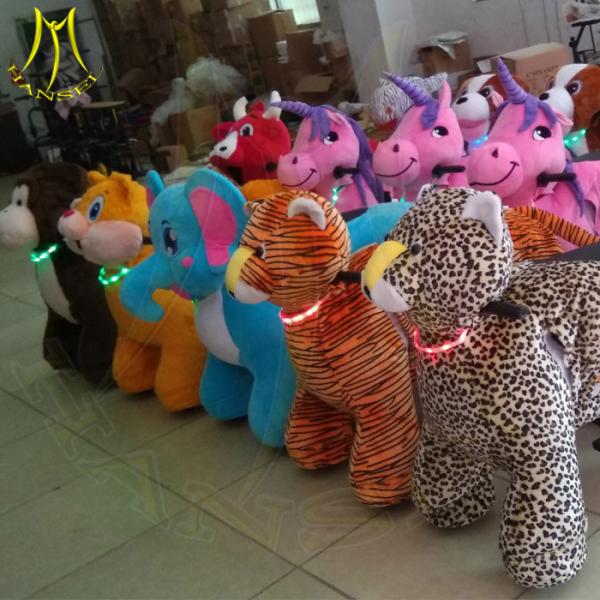 Hansel hot selling walking robot ride amusement park game ride on plush animal