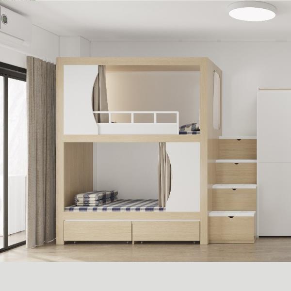 Single Capsule Pod Twin Loft School Dormitory Bunk Bed