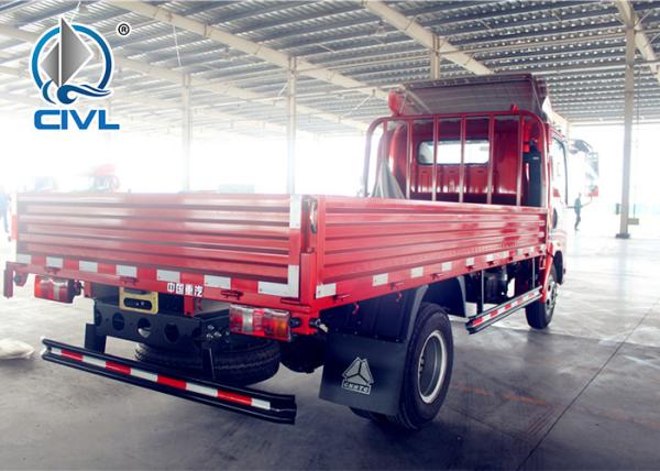 4 X 2 Cargo Light Duty Cargo Trucks   New Howo Sidewall Cargo Truck  120hp Engine