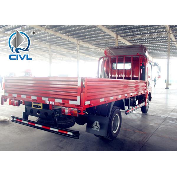 4 X 2 Cargo Light Duty Cargo Trucks   New Howo Sidewall Cargo Truck  120hp Engine