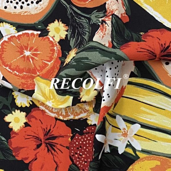 Recycled Nylon Activewear Knit Fabric Seamless Digital Printing Athletic Wear