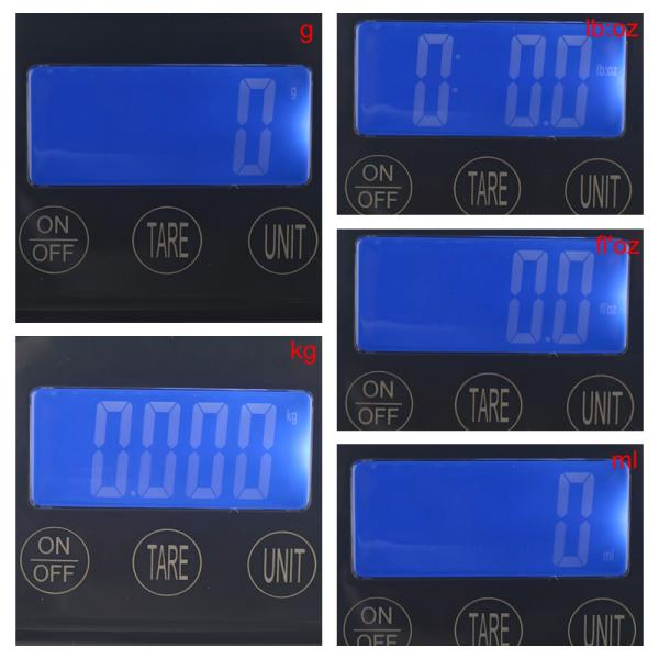 10kg 1g Digital Scale Electronic Kitchen Food Jewelry Balance Stainless Steel Platform Touch Bottom LCD Back light