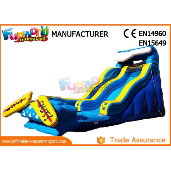 Giant Commercial Inflatable Water Slide / Inflatable Wipe Out Slide
