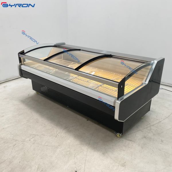 Customizable Meat Display Cooler Lighting Adjustable Meat Display Refrigerator