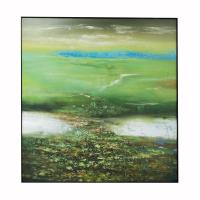 Peinture à la main abstraite à l'huile de fleurs Peinture murale colorée Art décor toile Peinture décorative faite à la main Taille personnalisée Acceptée