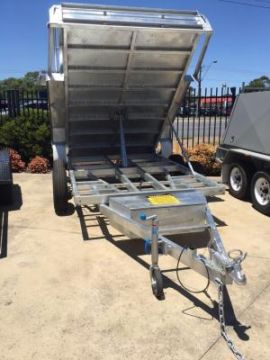 5 Stage Ram 5 Ton 10x5 Galvanised Tandem Tipper Trailers 3200KG