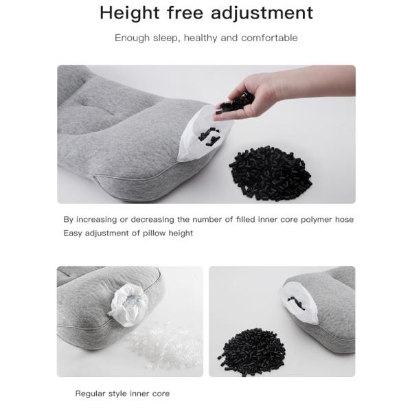 Polyester/Cotton Orthopedic Neck Support Pillow for Better Sleep and Pain Relief