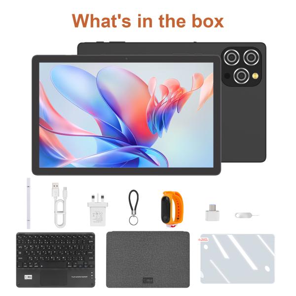 C Idea CM10016 Plus 10.36-Inch Android 16 Business Tablet 8-Core 8GB 1TB Storage FHD Touch Screen Computer (Black)