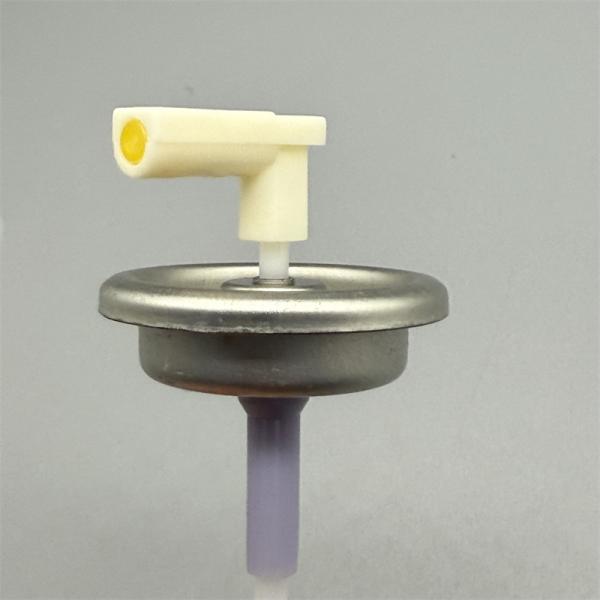 NSF H1 Registered Metered Aerosol Valves for Food Machinery Lubricants with Sanitary Design and Non-Toxic Lubricity.