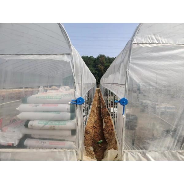 Maison en acier inoxydable Sigma Hoop Serre avec système de culture hydroponique