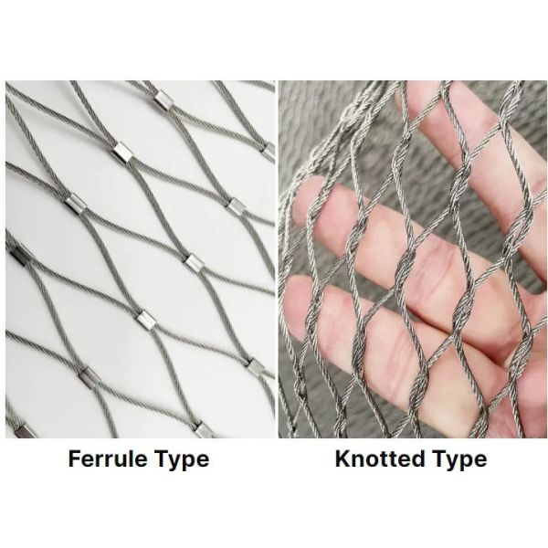 304 Stainless Steel Wire Flexible Cable Rope X-Type Infill Rope Mesh Balustrade Protective Net for Handrail/Railing/Staircase/Balcony/Garden/Decorative Building