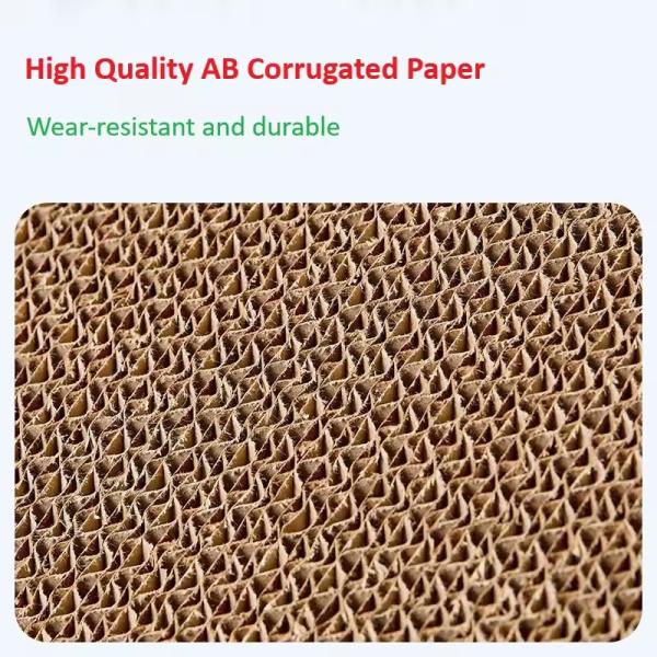 Cardboard Cat Scratcher Pad Durable for Indoor Cats Kitten Reversible Cat Scratching Board to Protect the Furniture
