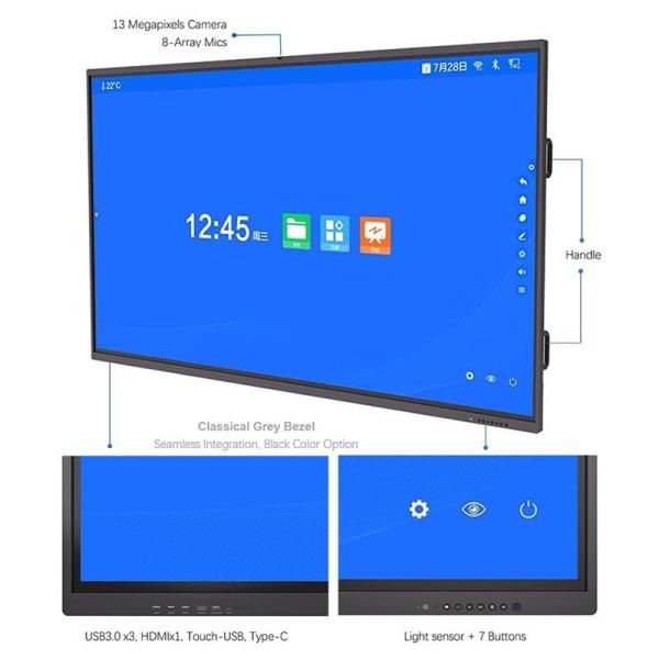 MTHGH IR Interactive White Board HDMI Ultra LED Display Touch Screen ROHS