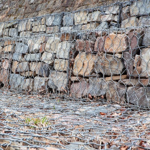 Galvanized Low Carbon Steel Galfan Wire Woven Hexagonal Gabion Box/ Baskets For Retaining Wall Projects