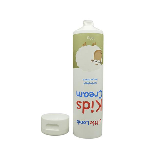 100g Empty Cream Tubes Plastic Tube Packaging For Kids Cream With Flip Cap