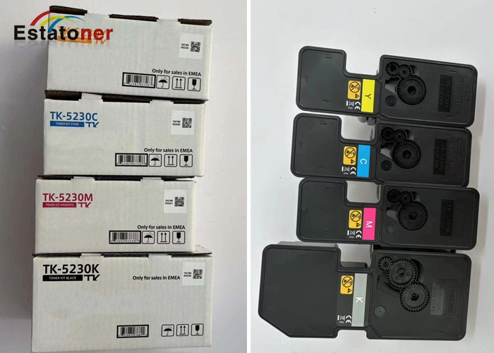 4 Pack Kyocera TK-5240 Toner Cartridge Black Cyan Magenta Yellow For ECOSYS P5026cdn P5026cdw Printers