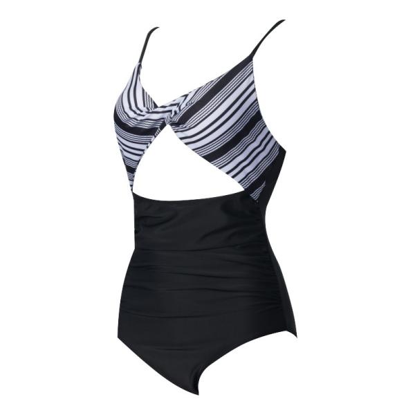 Tiered Layer Tie a Knot Front Top With Low waist Bikini swimsuit high cut