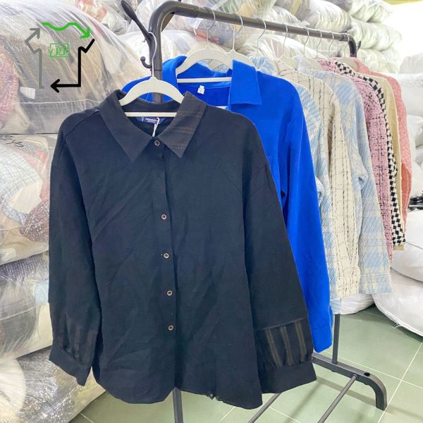 Mixed Styles Used Women's Winter Coat Second Hand Winter Shirts Long Sleeved