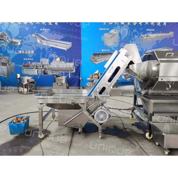 Big Capacity Continuous Brush Potato Peeling Machine Carrot Washing and Polishing Machine