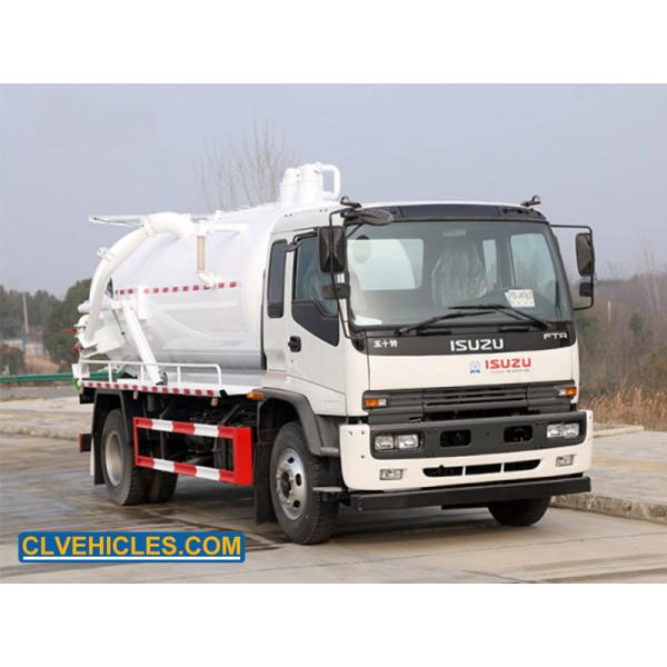 F Series ISUZU Sewage Suction Truck 4x2 15000 Liter High Pressure Washer