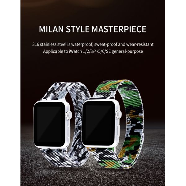 Milanese Magnetic Clasp Single-piece Stainless Steel Watch Strap