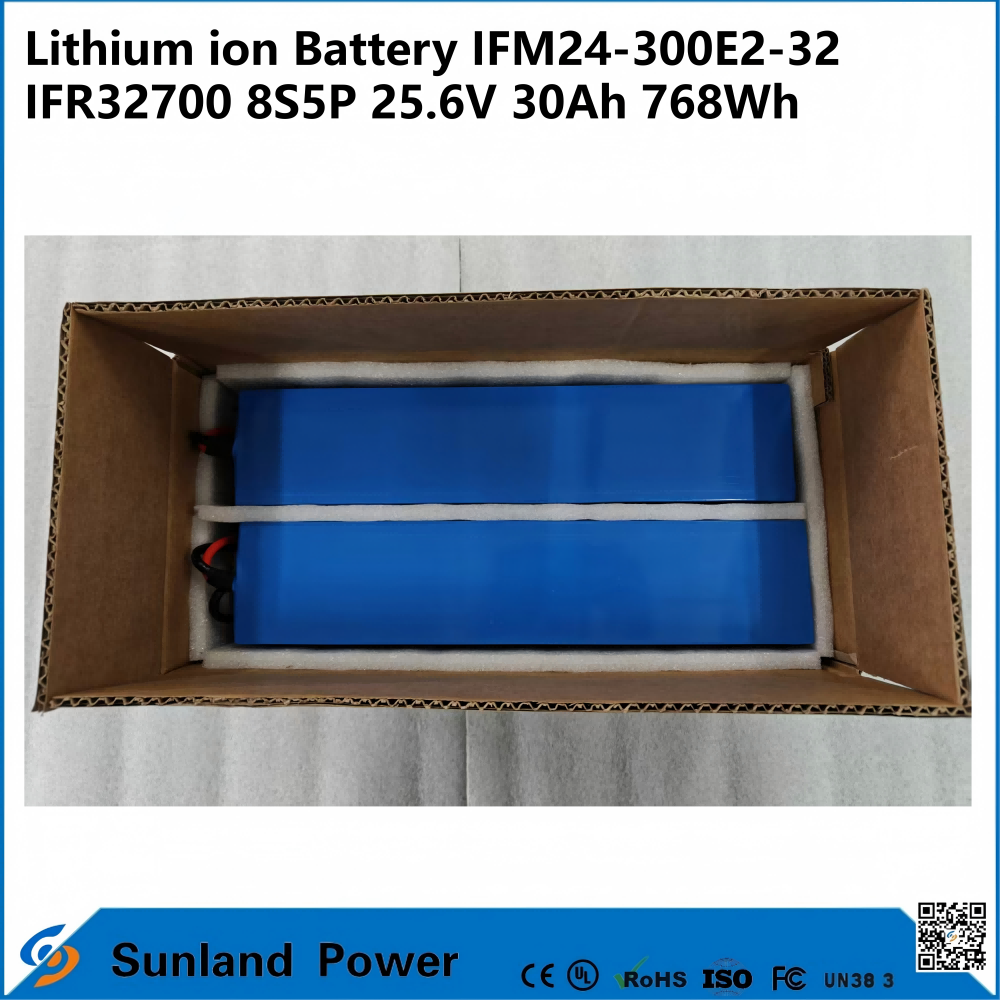IFM Pro 25.6V 30Ah Industrial Battery – Powered by IFR32700 Cells, 8S5P, 768Wh. Built for AGVs, Robots & Solar Storage.