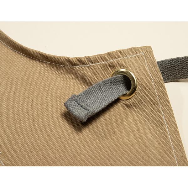 OEM/ODM Acceptable Waxed Canvas Utility Apron for Restaurant Coffee Shop Gardening