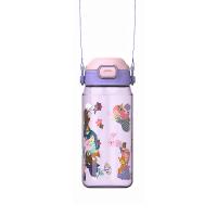 600 ml de espalhamento prova desenho animado animal Impressão reutilizável PC Copa de palha para voltar à escola