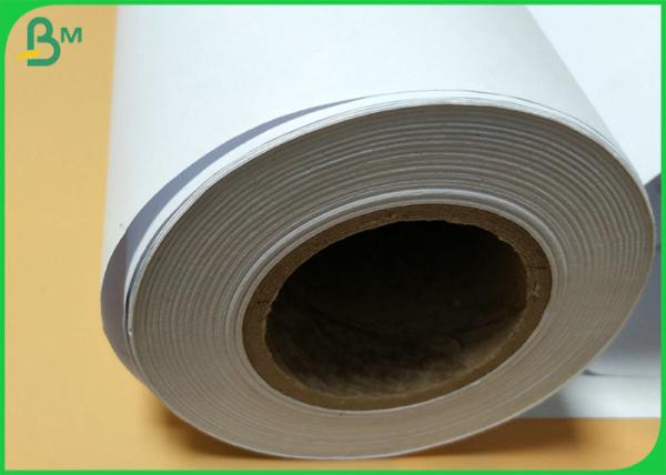 Inkjet Printing 60gsm Bond Plotter Paper Roll For Drafting Printer
