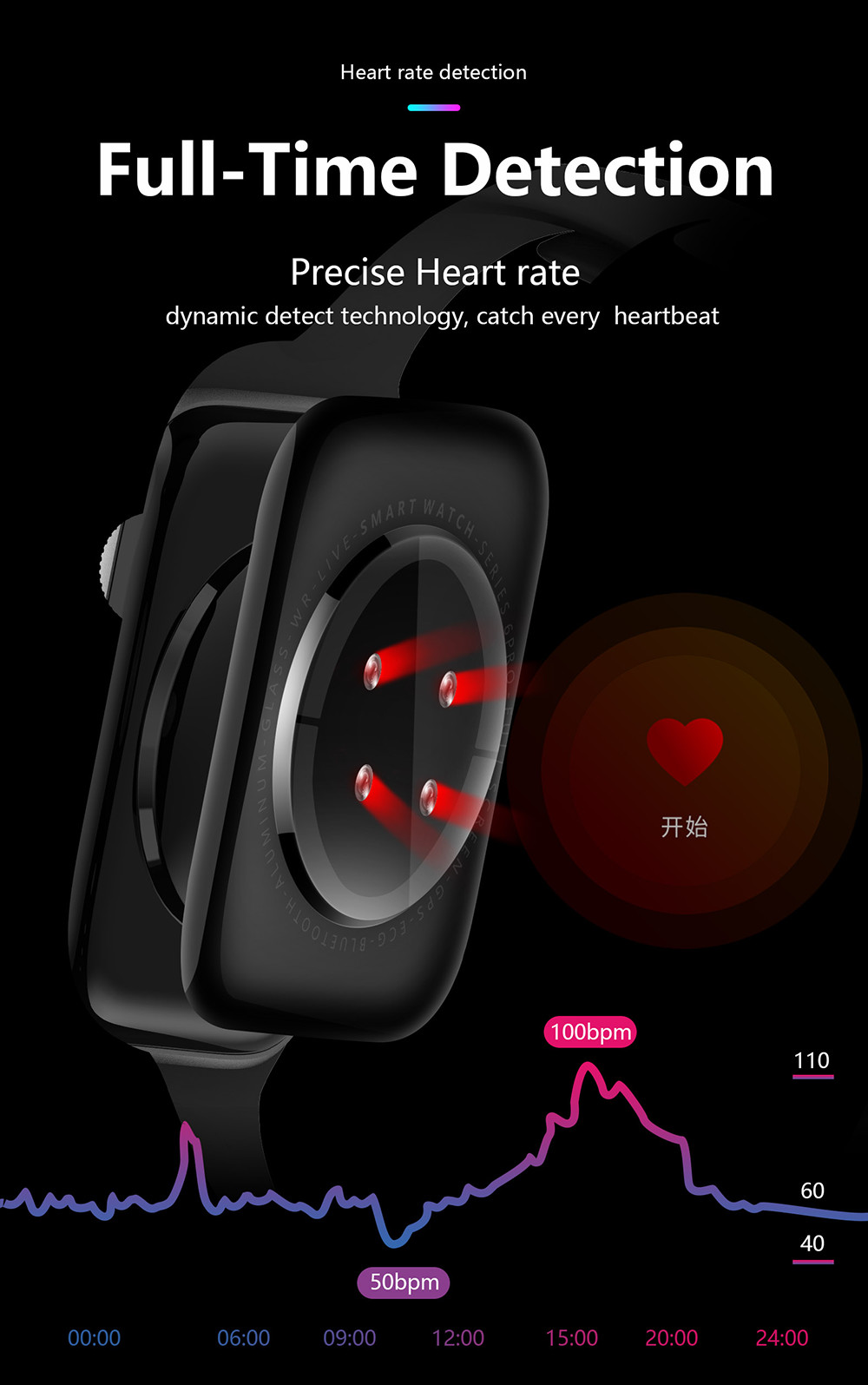 1,78» игр музыки Smartwatch дистанционного управления 200mah