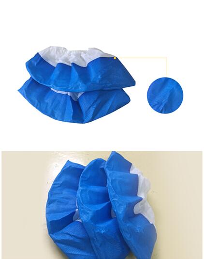 Plastic Embossed Non Slip Hospital Non Woven Shoe Covers Disposable