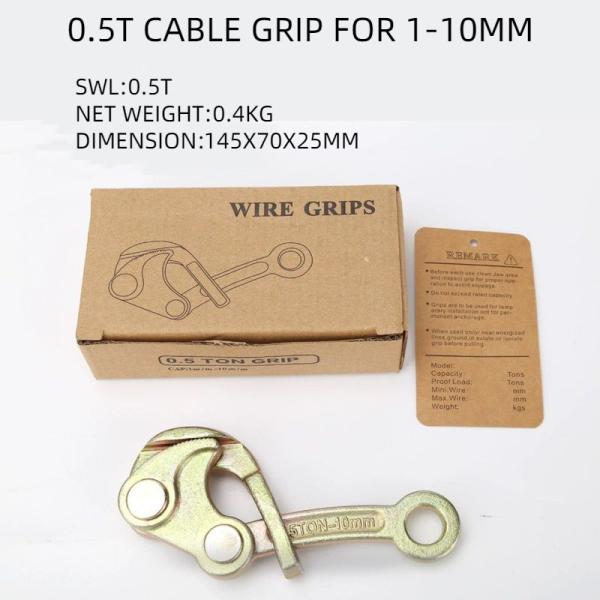Capacity 2T Cable Grip Tension Wire Grip For Tightening Wire Rope 4-22mm