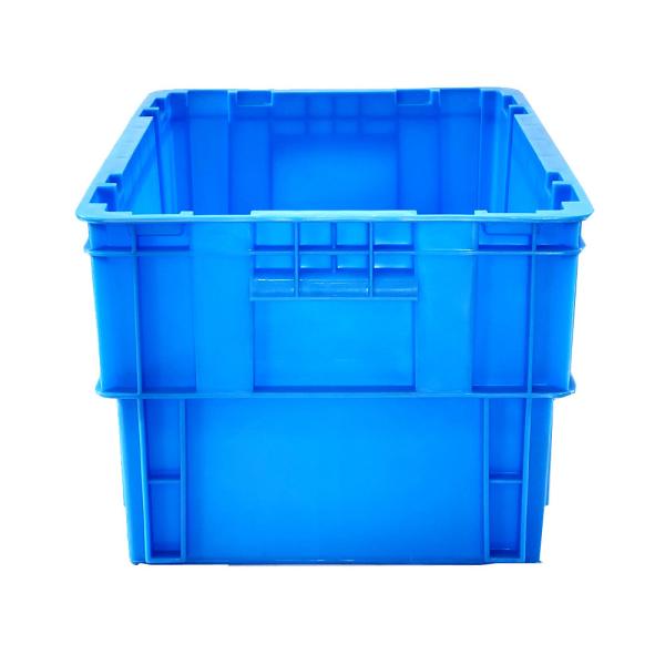 Solid Box Style Logistic Transport PP Plastic Moving Crate Soft Drink For Industrial Storage