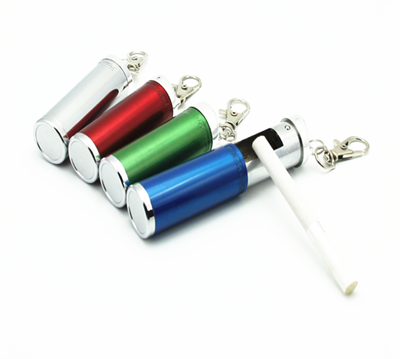 Mini Aluminum alloy Portable Pocket Ashtray With Cover Custom Logo
