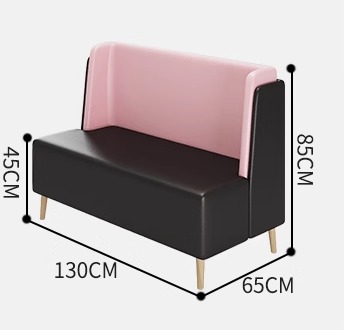Wholesale Best Price Restaurant Furniture Coffee Shop Canteen Sofa Booth Light Luxury Velvet Leisure Sofa for Sale