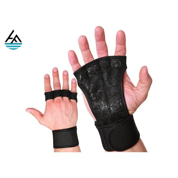 Waterproof Neoprene Weightlifting Wrist Wrap With Leather Hand Grip