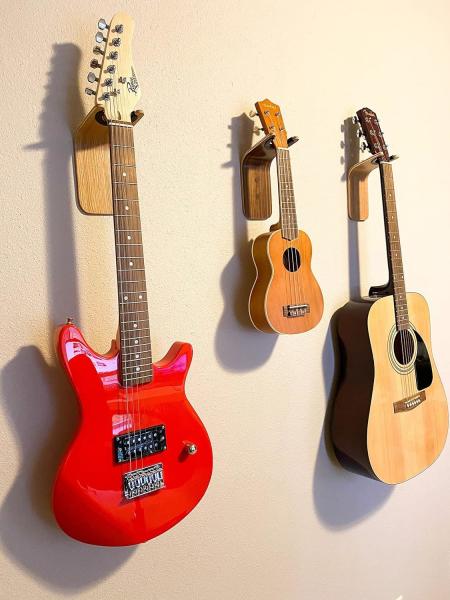 Wooden Handmade Unique Design Bent Wood Guitar Hanger Acoustic Guitar Accessories