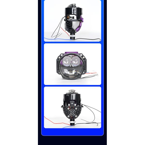 2.5 Inch Bi LED Projector Headlight 60W Dual Beam Ultra Bright 12V High Brightness