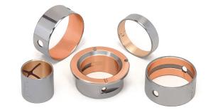 CuPb10Sn10 Bimetal Bushing , Flanged Bimetal Steel Bearings By Size
