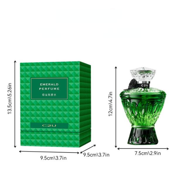 Custom Green Vase Perfume Fresh and Lasting Eau de Toilette for Women's Body Perfume