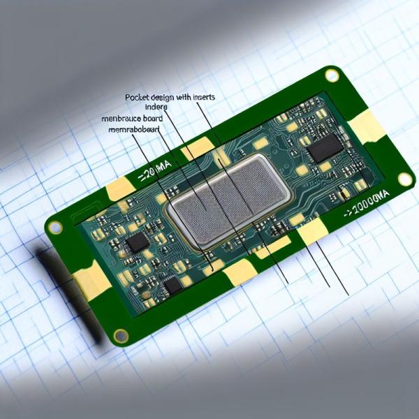 ポケット設計と挿入物 ≤100mAのPCB膜スイッチ