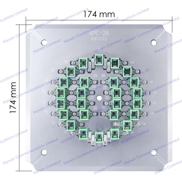 26 Holes Fiber Optic Polishing Plate For SC / APC Connector Polishing