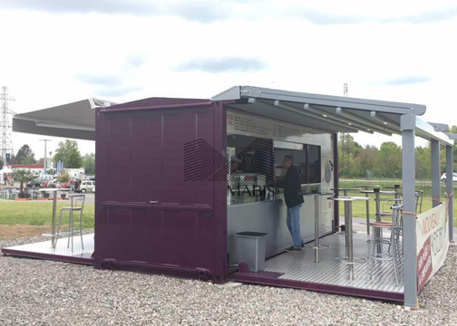 20ft / 40ft Shipping Container Coffee Shop , Commercial Use Container Coffee House
