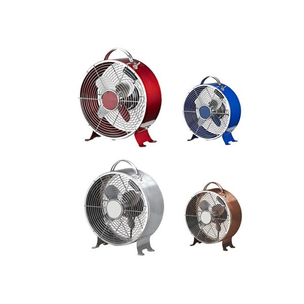 8 Inch Metal Mini Table Retro Electric Fan For Home Office Fashion