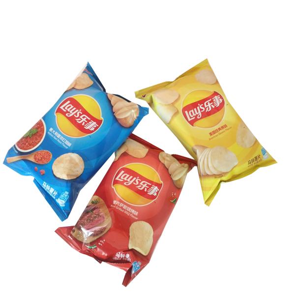 Custom Printed Snack Food Package And Potato Chips Nitrogen Packaging Bags Pillow Plastic Bag
