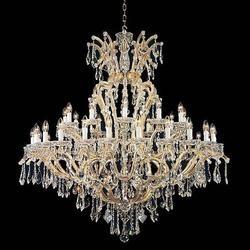 Antigo ouro cristal candelabro luzes teto luxo K9 casamento decoração de teto