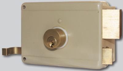 European Style Rim Door Lock with Strike Plate Included and Backset 60mm