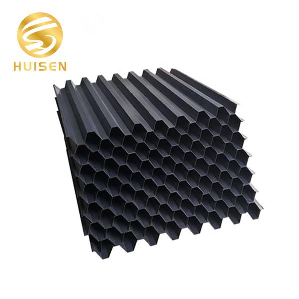 PVC Tube Settler Lamella UV Protection For Clarifier Tank 0.4 - 1mm Thick